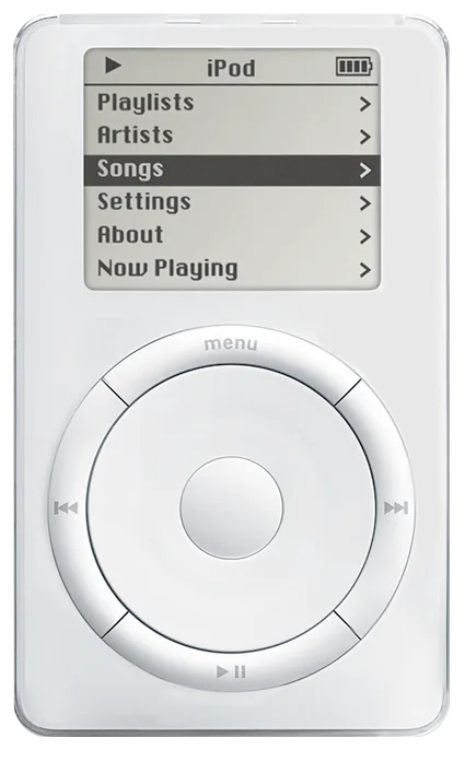 First-generation Apple iPod with click wheel