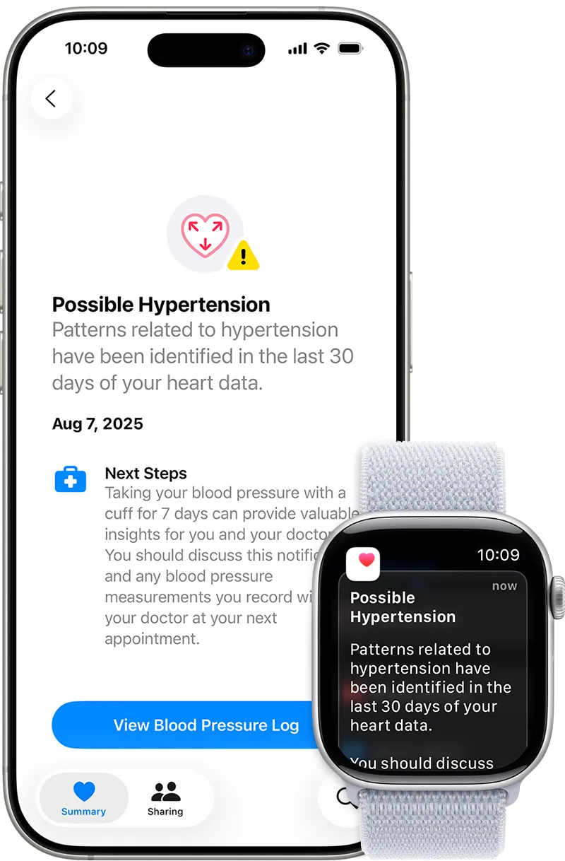 Apple Watch hypertension notifications